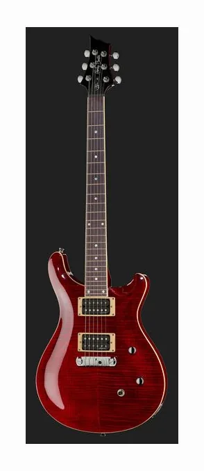 Harley Benton CST-24 Bl. Ch. Flame w/Bag, linie korpusu z góry