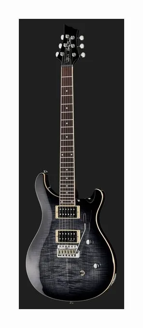 Harley Benton CST-24T Black Flame w/Case, korpus i lakier z bliska
