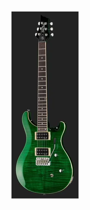 Harley Benton CST-24T Emerald Flame w/Case, linie korpusu z góry