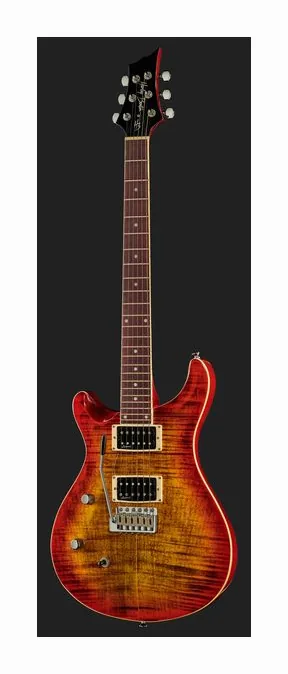Harley Benton CST-24T LH Paradise Fla w/Case, główka z kluczami i logo