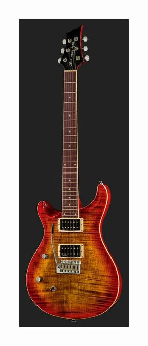 Harley Benton CST-24T LH Paradise Flame, profil boczny korpusu