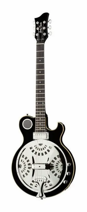 Harley Benton Custom Line ResoKing BK widziana od przodu