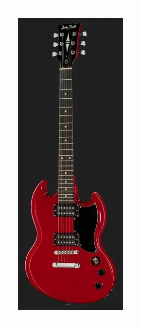 Harley Benton DC-200 CH Student Series, korpus i lakier z bliska