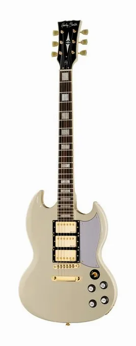 Harley Benton DC-600 VI Vintage Series widziana od przodu