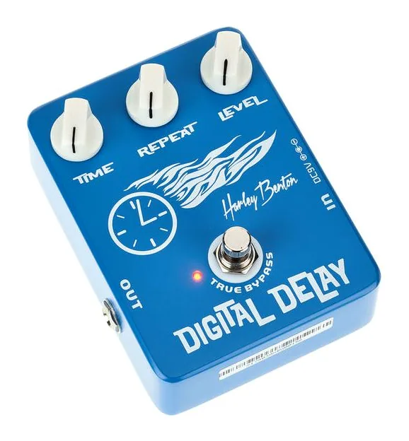 Harley Benton Digital Delay, gałki widziane z góry