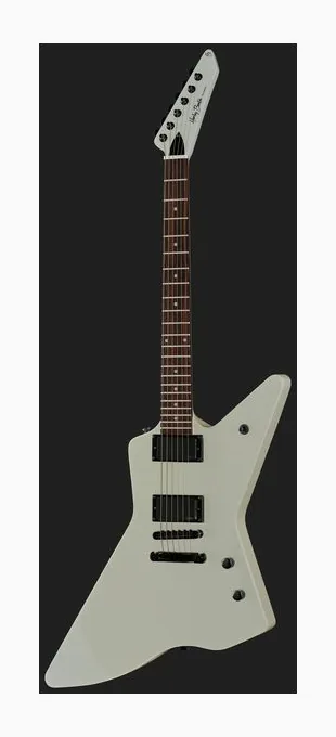 Harley Benton EX-84 LH Modern WH sfotografowana frontalnie