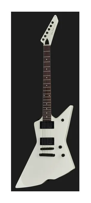 Harley Benton EX-84 Modern WH w/Case, przełącznik przetworników i gniazdo wyjściowe
