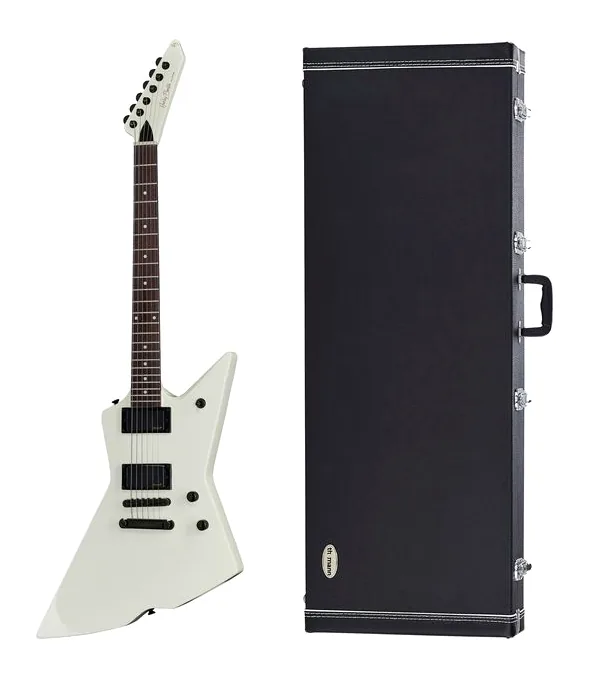 Harley Benton EX-84 Modern WH w/Case z bliska od przodu
