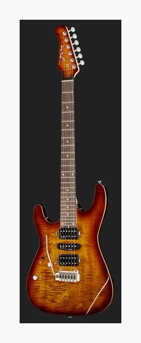 Harley Benton Fusion-III LH HSH EB FBB, prog zerowy i pierwsze pozycje na gryfie