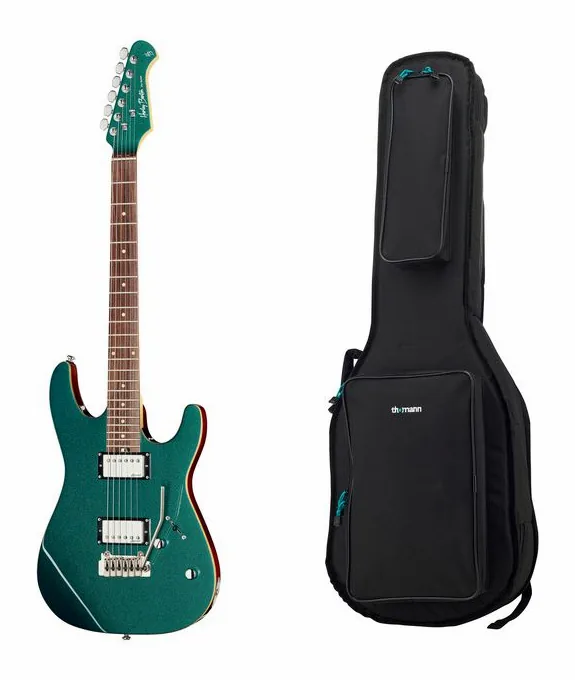 Harley Benton Fusion-III HH EB OCT w/Bag sfotografowana frontalnie