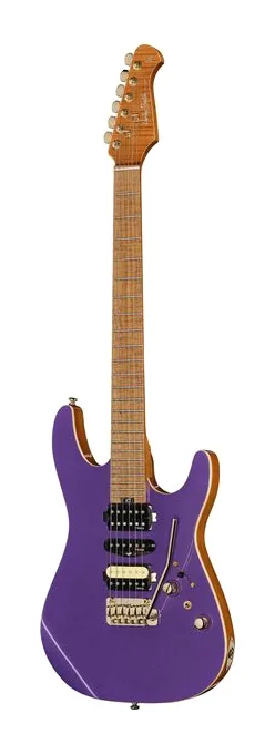 Harley Benton Fusion-IV HSH MN PM z bliska od przodu