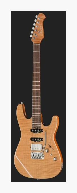 Harley Benton Fusion-IV HSS RW FNT, profil boczny korpusu