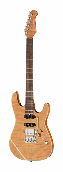 Harley Benton Fusion-IV HSS RW FNT sfotografowana frontalnie