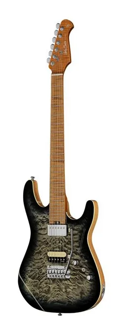 Harley Benton Fusion-IV HH MN QBKB widziana od przodu