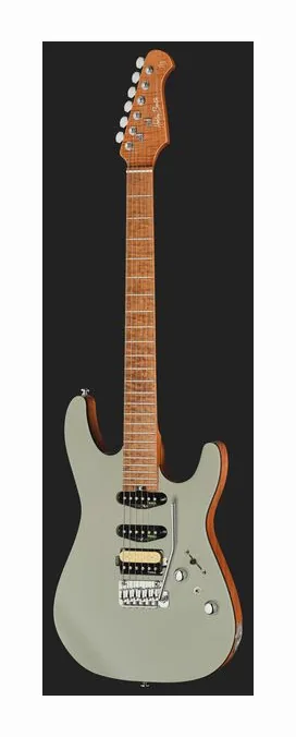 Harley Benton Fusion-IV HSS MN SGR, gryf i podstrunnica z boku