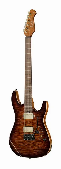 Harley Benton Fusion-IV HH RW FBB z bliska od przodu