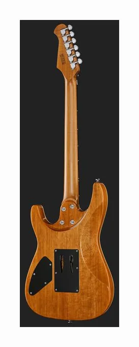 Harley Benton Fusion-IV HH RW FR QBLB, prog zerowy i pierwsze pozycje na gryfie