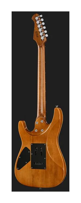 Harley Benton Fusion-IV HH RW FR QBLB z bliska od przodu