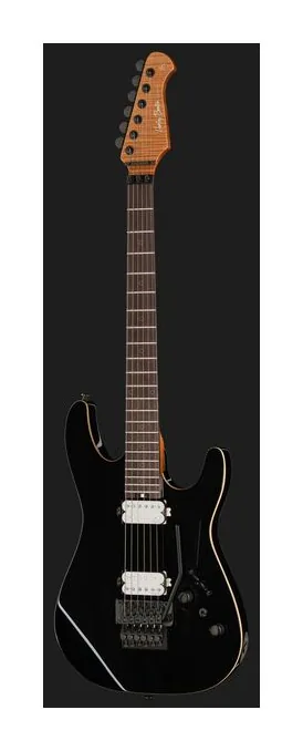 Harley Benton Fusion-IV HH RW FR BM, główka z kluczami i logo
