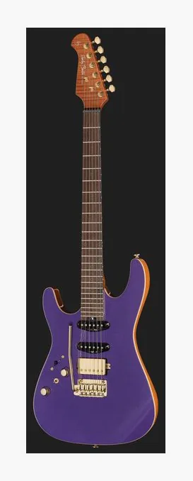 Harley Benton Fusion-IV HSS LH RW PM, główka z kluczami i logo
