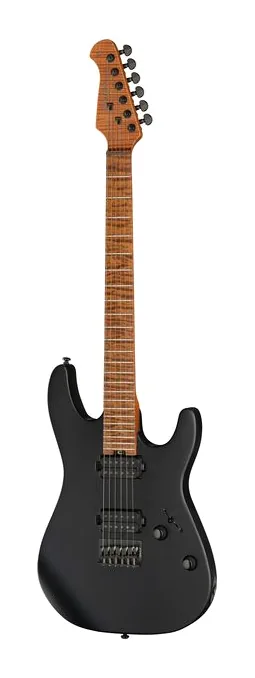 Harley Benton Fusion-IV MN HT EMG SBK widziana od przodu