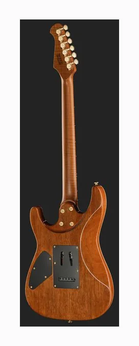 Harley Benton Fusion-IV HSS RW PM, korpus i lakier z bliska