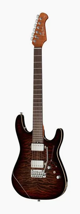 Harley Benton Fusion-IV HH RW QDG sfotografowana frontalnie