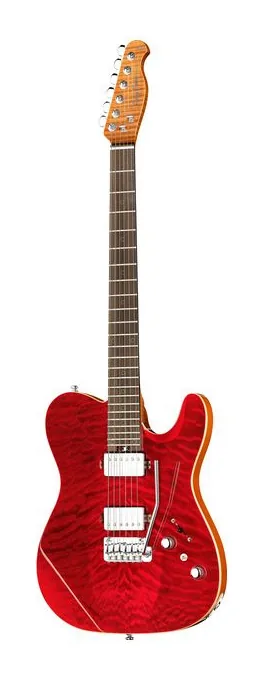Harley Benton Fusion-T II HH RW QRB z bliska od przodu