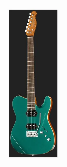 Harley Benton Fusion-T II HH RW OTC, główka z kluczami i logo
