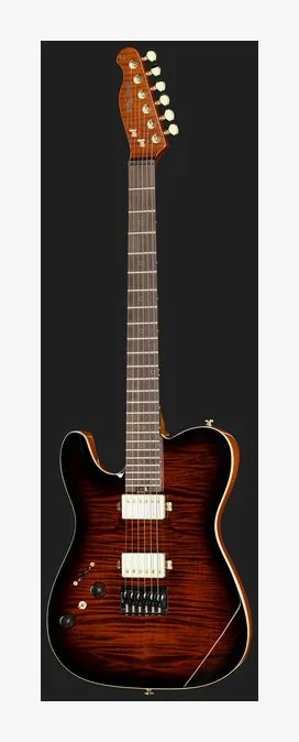 Harley Benton Fusion-T II HH LH RW HT FBB, tył korpusu