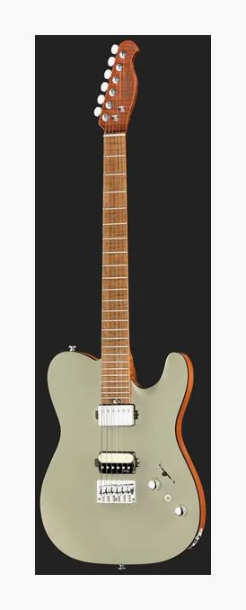 Harley Benton Fusion-T II HH MN HT SGR, linie korpusu z góry