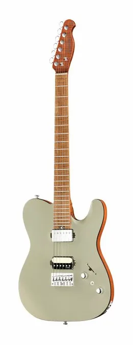 Harley Benton Fusion-T II HH MN HT SGR sfotografowana frontalnie