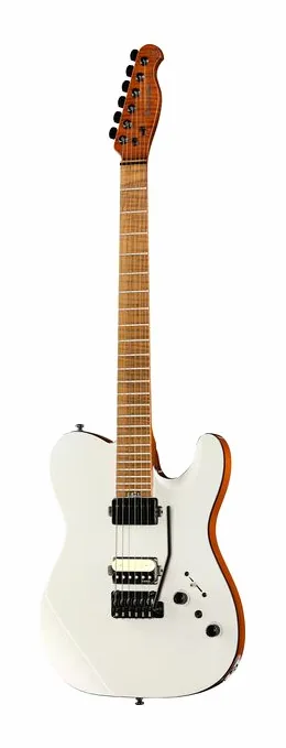 Harley Benton Fusion-T II HH MN WM ujęta od przodu na neutralnym tle