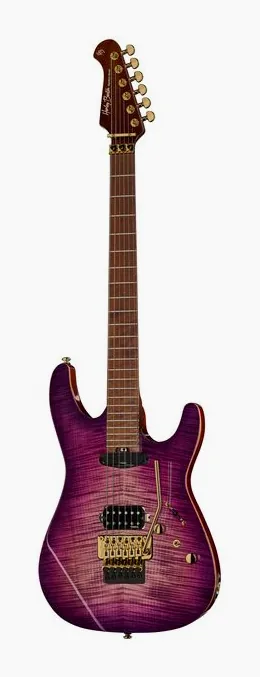 Harley Benton Guitar MAX Fusion Signa w/Case, tył korpusu