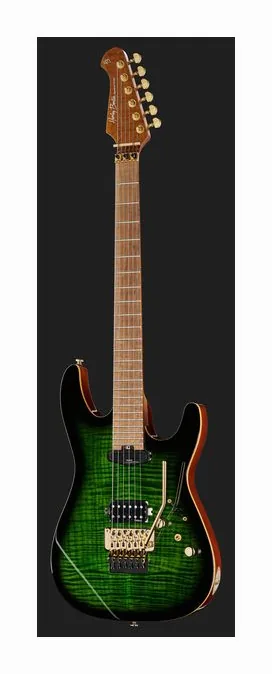 Harley Benton Guitar MAX Fusion Signa w/Bag, gryf i podstrunnica z boku