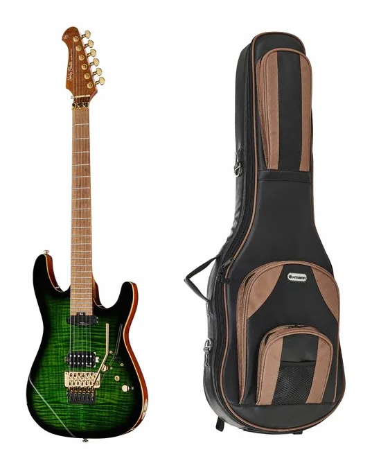 Harley Benton Guitar MAX Fusion Signa w/Bag sfotografowana frontalnie