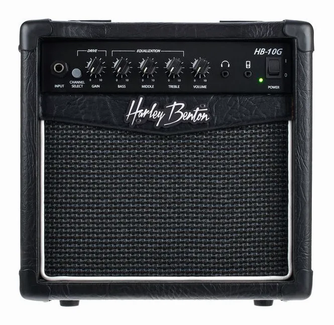 Harley Benton HB-10G, widok z góry na head