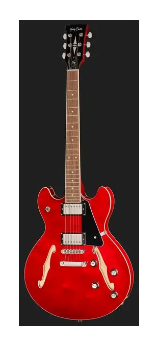 Harley Benton HB-35 VB Vintage Series ujęta od przodu na neutralnym tle