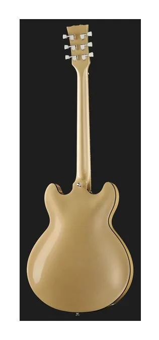 Harley Benton HB-35Plus Shoreline Gold w/Bag, linie korpusu z góry