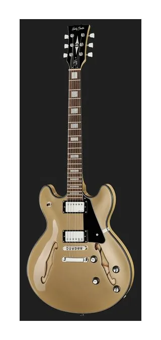 Harley Benton HB-35Plus Shoreline Gold w/Bag, mostek i klucze strojcze