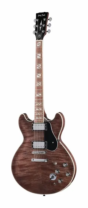 Harley Benton HB-35Plus Rotary TBK ujęta od przodu na neutralnym tle