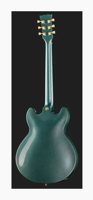 Harley Benton HB-35Plus Gun Metal Blue w/Bag, przełącznik przetworników i gniazdo wyjściowe