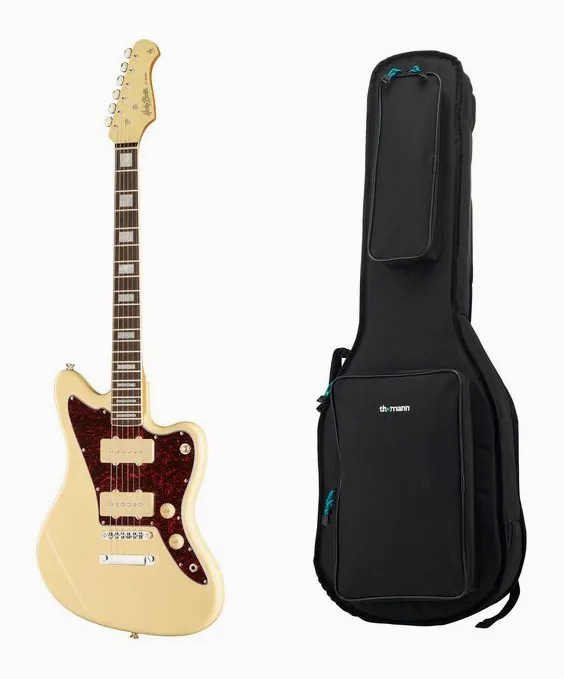 Harley Benton HB JA-60 OW w/Bag widziana od przodu