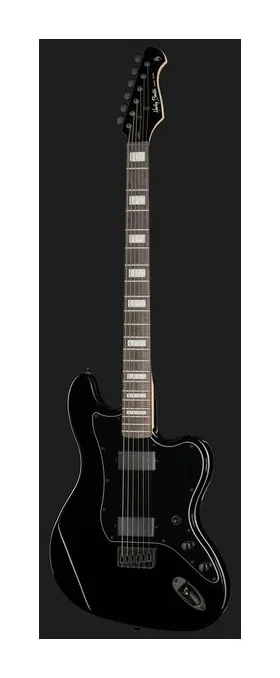Harley Benton JA-Baritone HH BK, główka z kluczami i logo