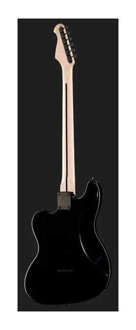 Harley Benton JA-Baritone LH BK ujęta od przodu na neutralnym tle