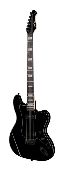 Harley Benton JA-Baritone P90 BK widziana od przodu