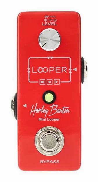 Harley Benton Mini Looper, grafika panelu górnego