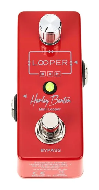 Harley Benton Mini Looper, grafika panelu górnego