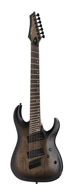 Harley Benton MultiScale-7 BBB widziana od przodu