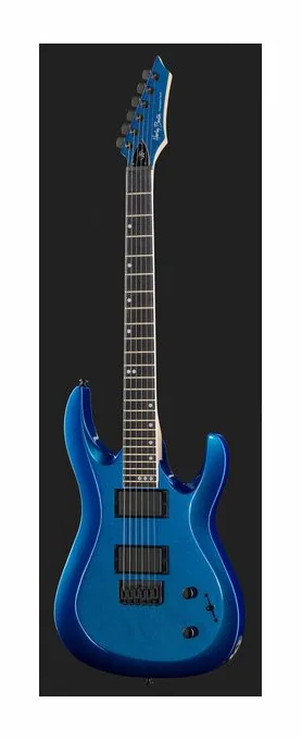 Harley Benton R-446 Graphite Metallic z bliska od przodu